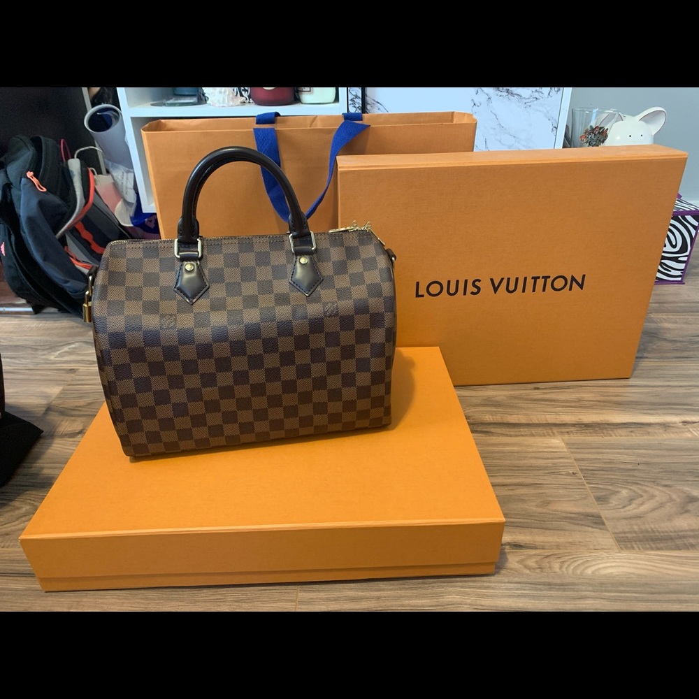 Louis Vuitton Speedy B 30 in damier ebene